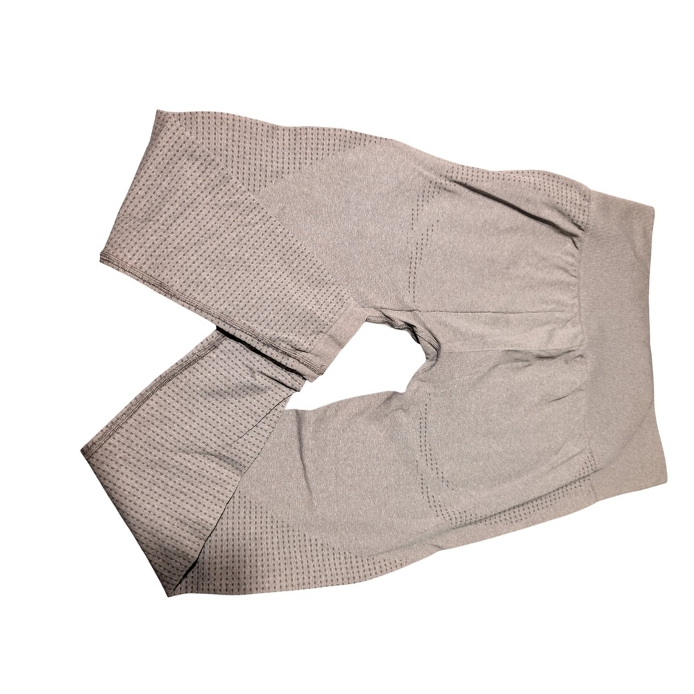 Gymshark Vital Seamless Leggings‎ Taupe Marl High Waisted Yoga Pants Sz S A4 - Picture 4 of 6